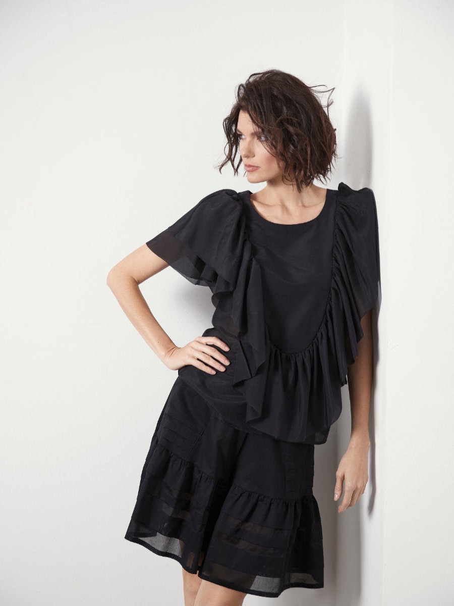 Blusen Helene Galwas | Daria E Bluse Schwarz