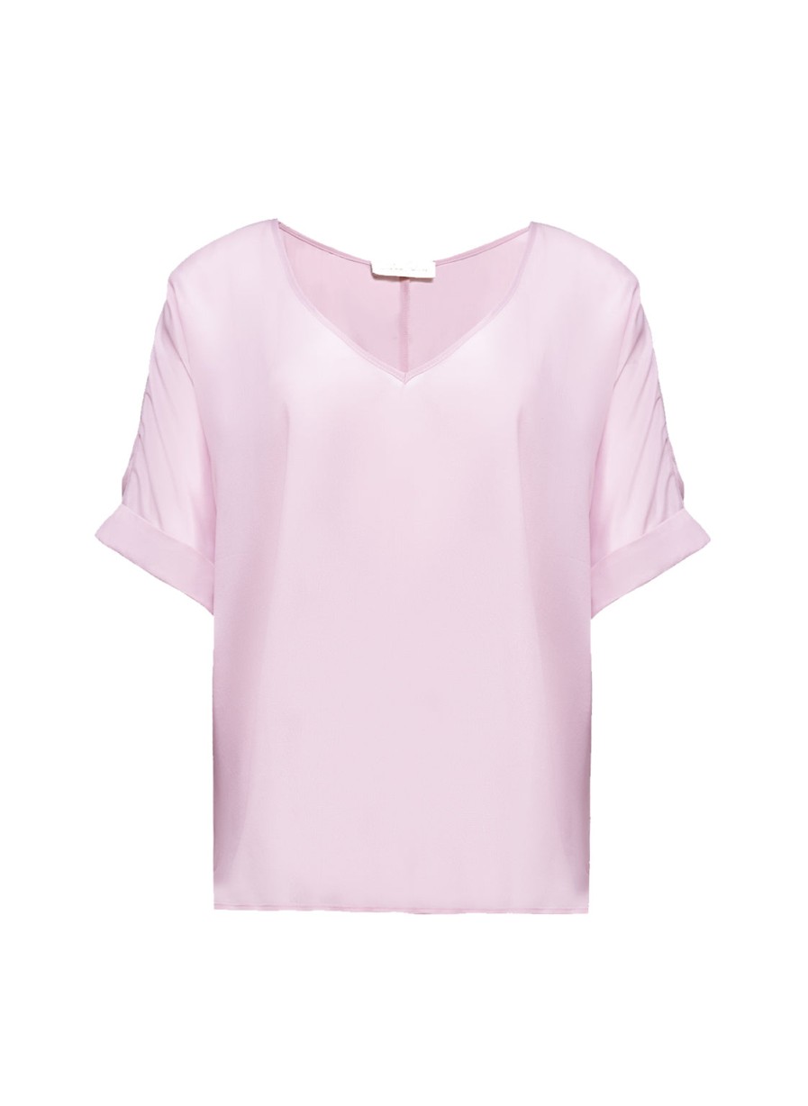 Basics Helene Galwas | Dolores Kurzarm Rosa Bluse Rose