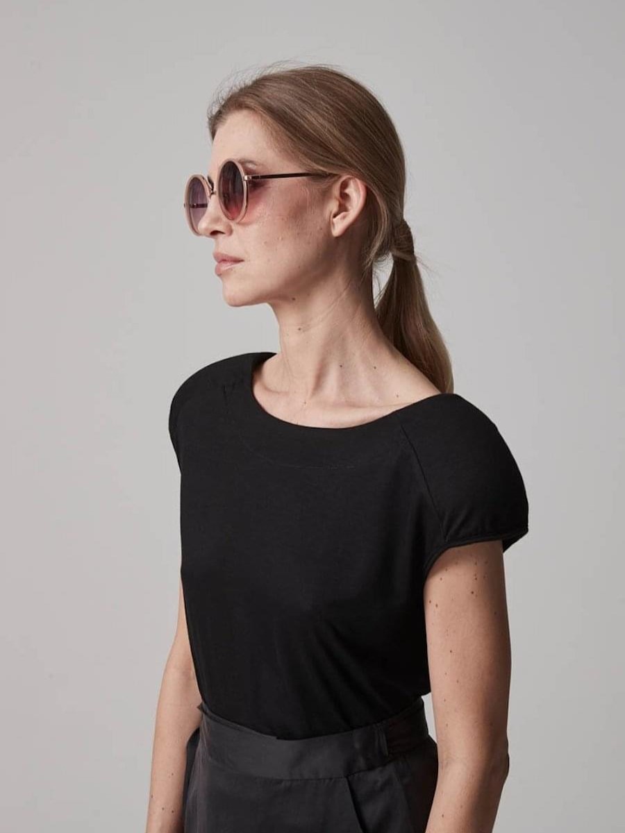 Basics Helene Galwas | Bea Armlosse Es Shirt Schwarz