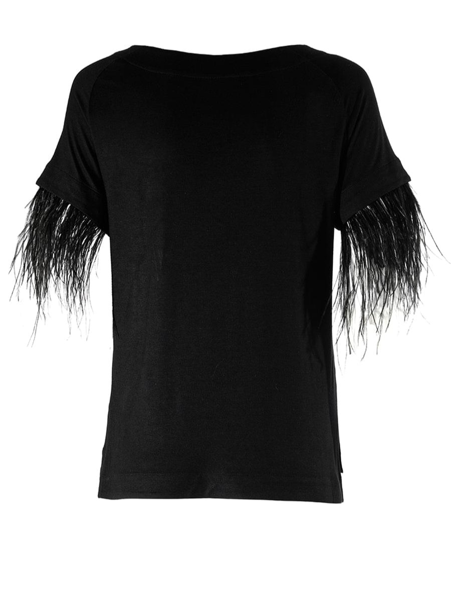 Shirts Helene Galwas | Ariel Es Kurzarm Shirt Schwarz