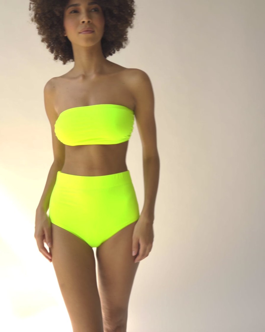 Bademoden Helene Galwas | Gesa - Bikini Aus Nachhaltigen Materialien Neon Gelb