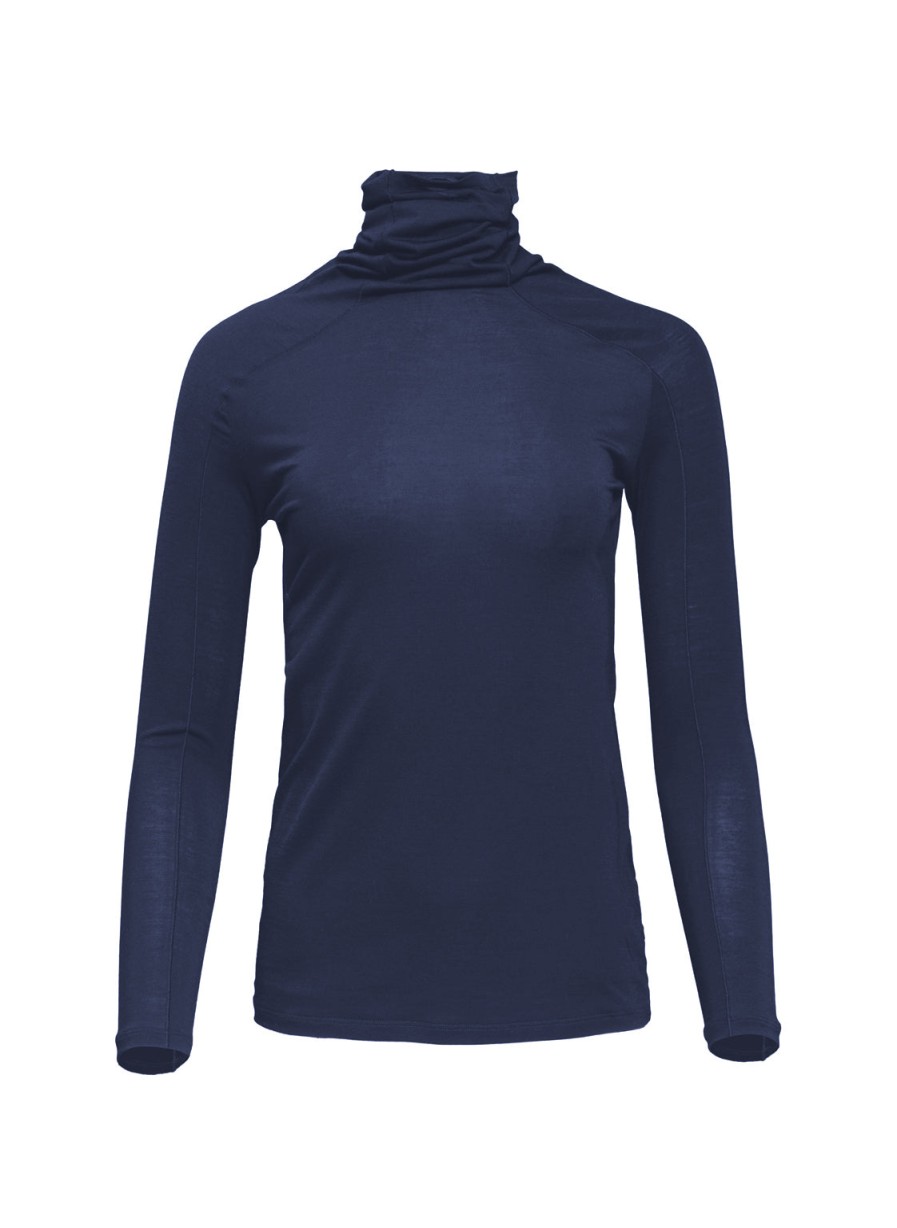 Pullover Helene Galwas | Herda - Longsleeve Aus Modal Navyblau