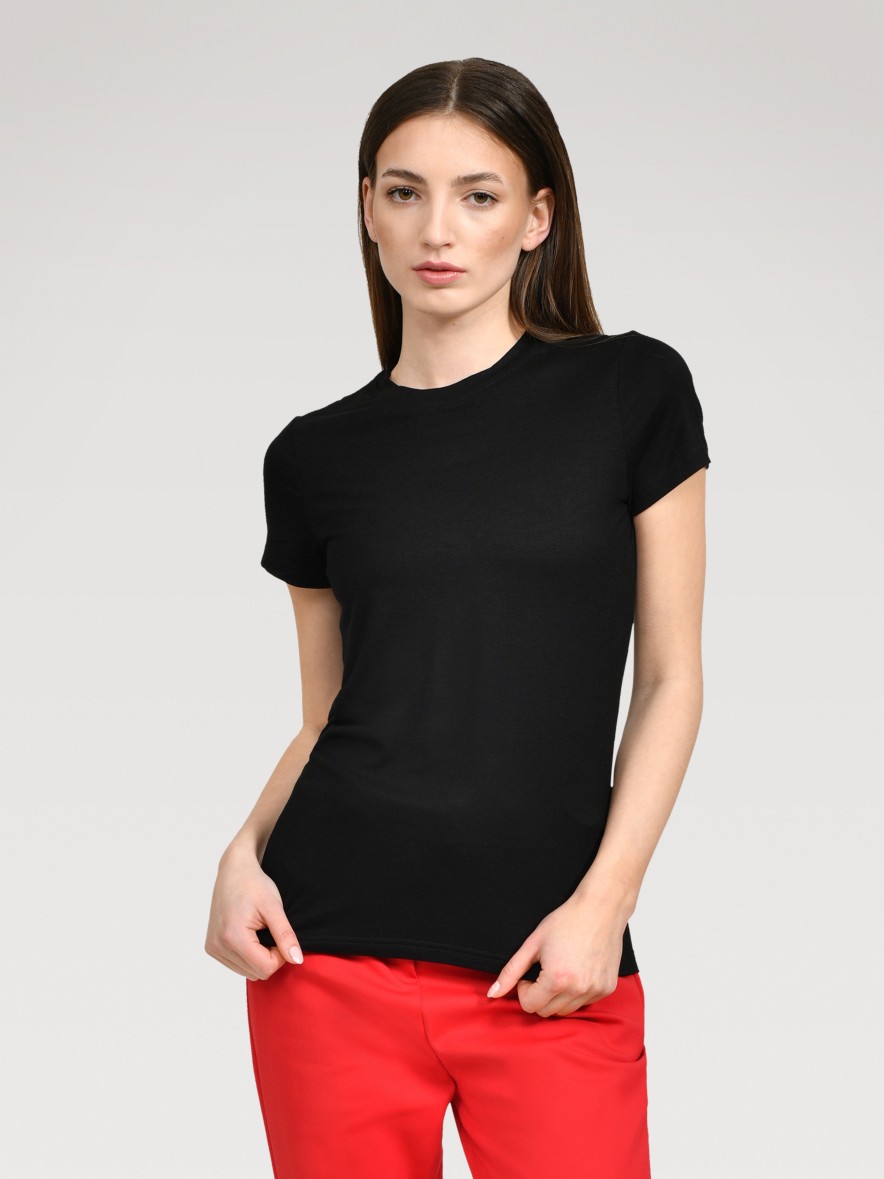 Shirts Helene Galwas | Franca Es Kurzarm Shirt Schwarz