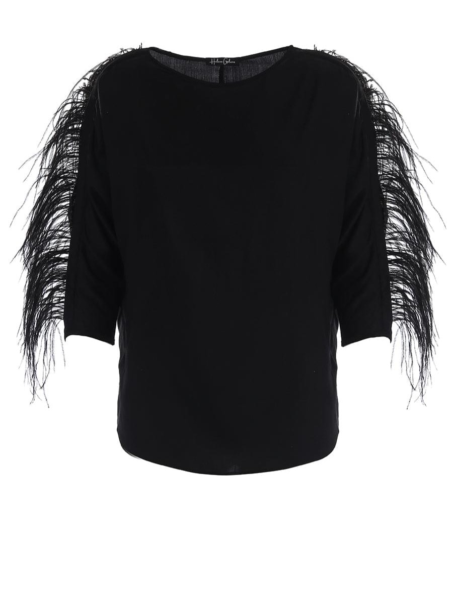 Shirts Helene Galwas | Abba Es Langarm Shirt Schwarz